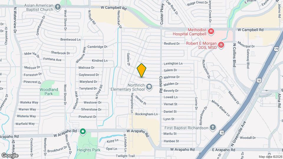 525 Melrose Dr Map and Location Details
