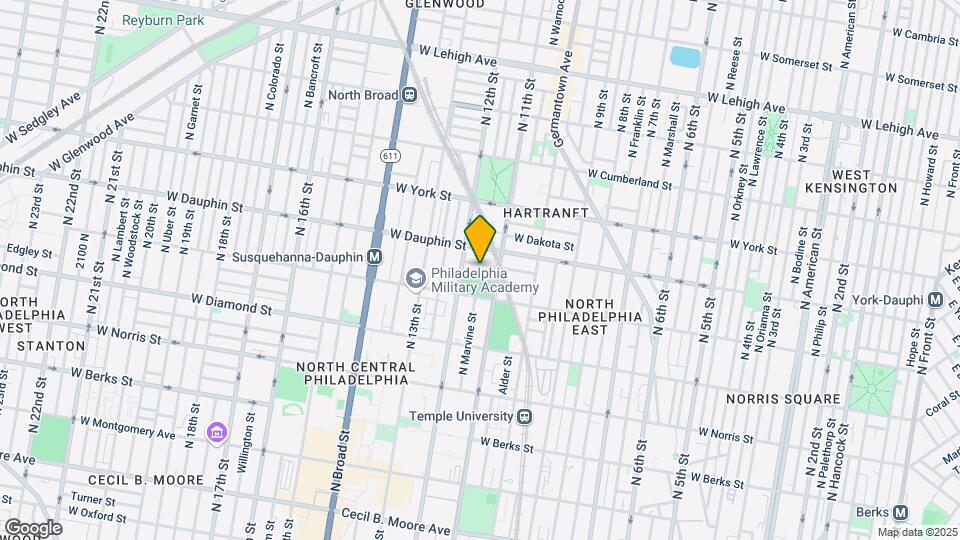 1124 W Nevada St Map and Location Details