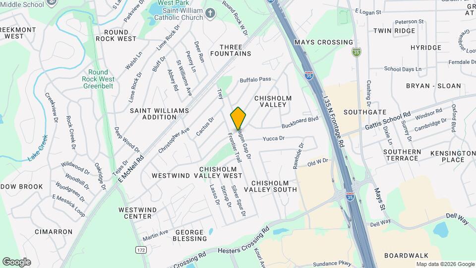 1800 Wagon Gap Dr Map and Location Details