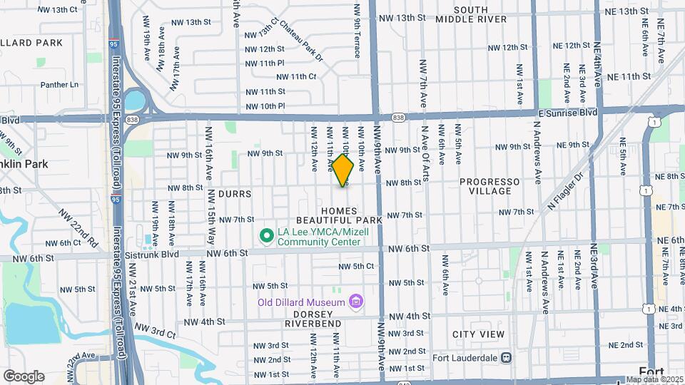 735 NW 10th Ter Map and Location Details