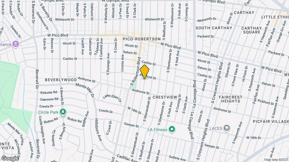 1612 S Wooster St Map and Location Details