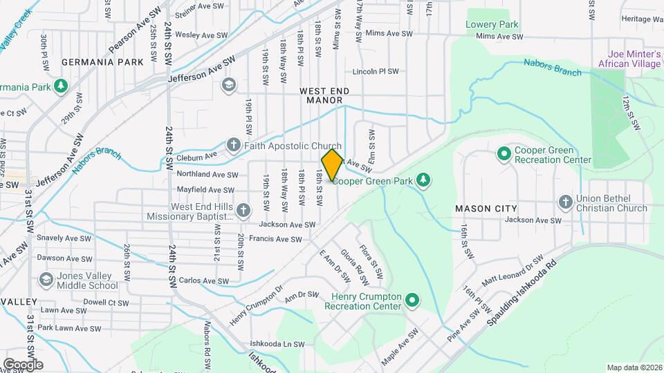 1624 Mims St SW Map and Location Details