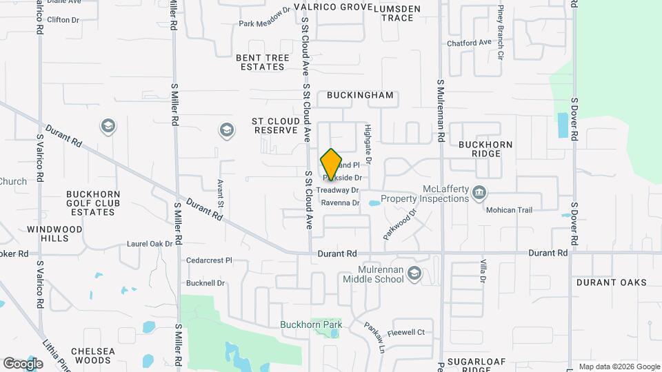 3810 Treadway Dr Map and Location Details