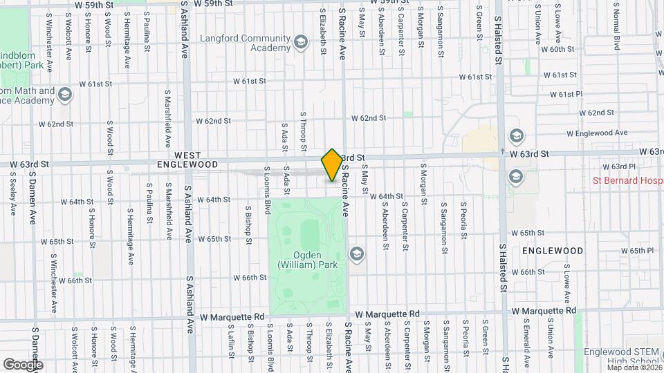 6343 S Elizabeth St Map and Location Details