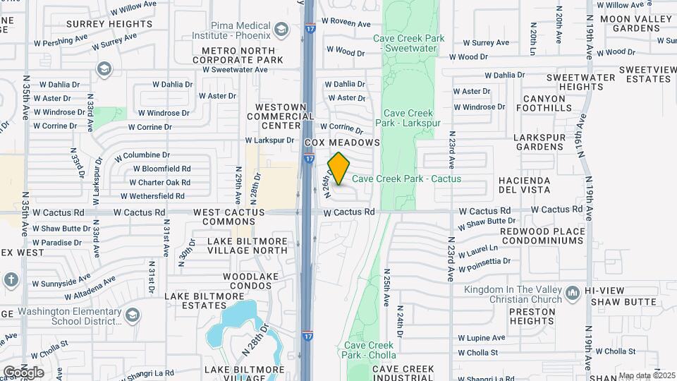 2609 W Charter Oak Rd Map and Location Details