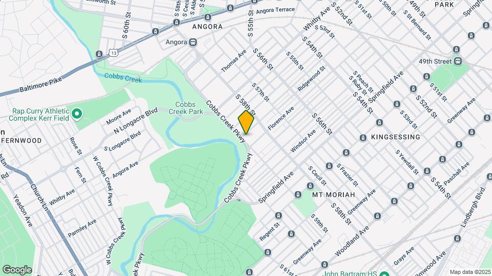 5852 Pentridge St Map and Location Details