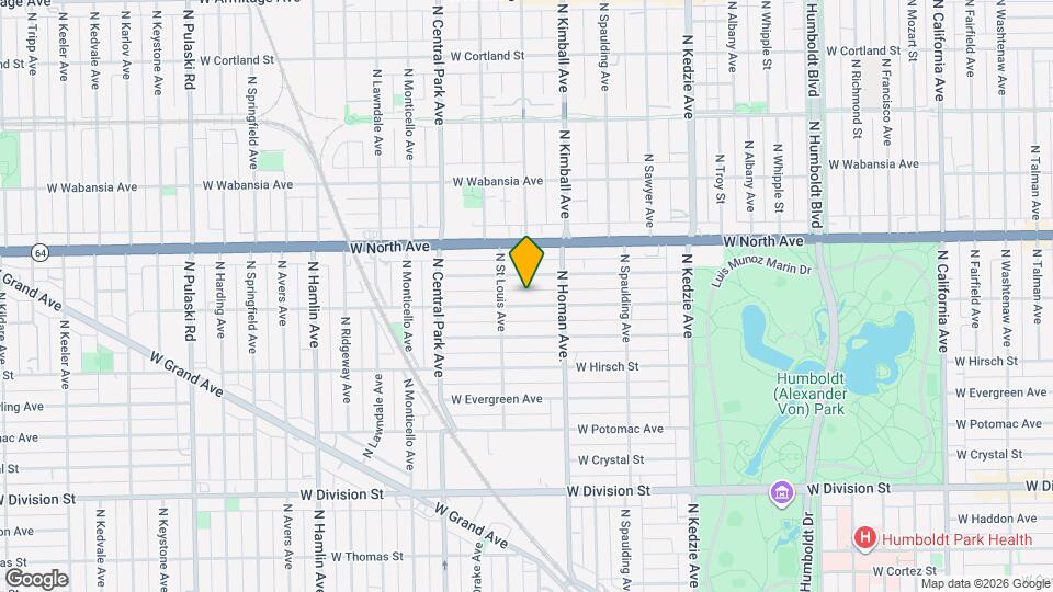 3434 W Le Moyne St Map and Location Details