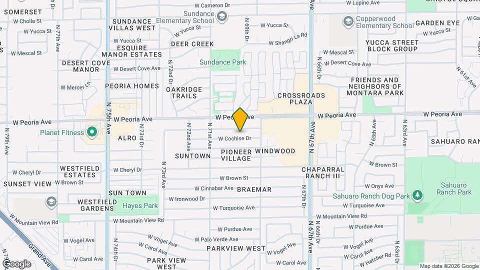 6938 W Cochise Dr Map and Location Details