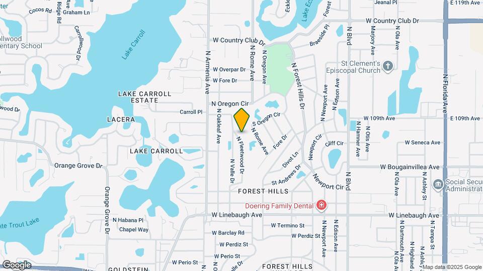 10235 N Fleetwood Dr Map and Location Details