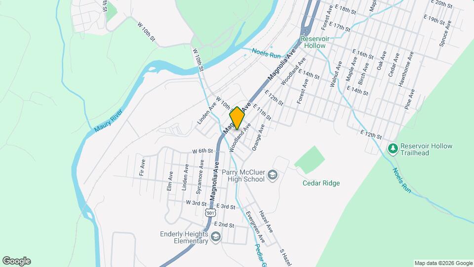 915 Woodland Ave Map and Location Details