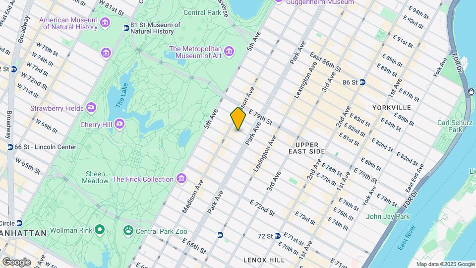 70 E 77th St Map and Location Details