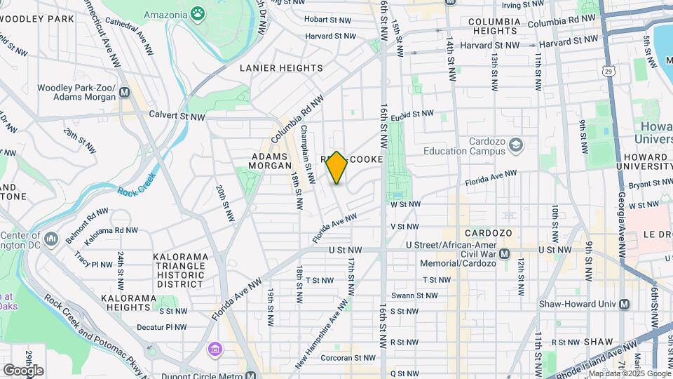 2221 Ontario Rd NW Map and Location Details