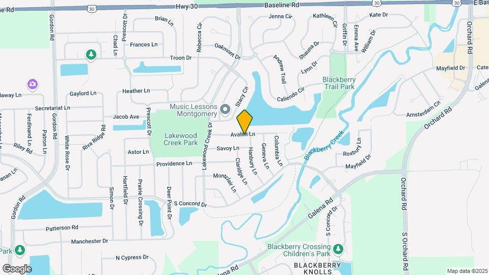 2717 Avalon Ln Map and Location Details