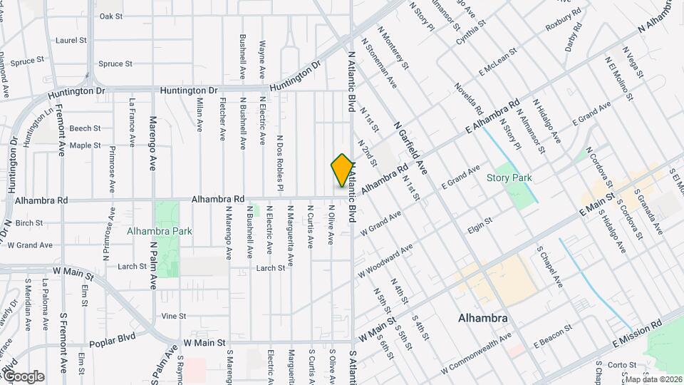 1111-1121 W Alhambra Rd Map and Location Details