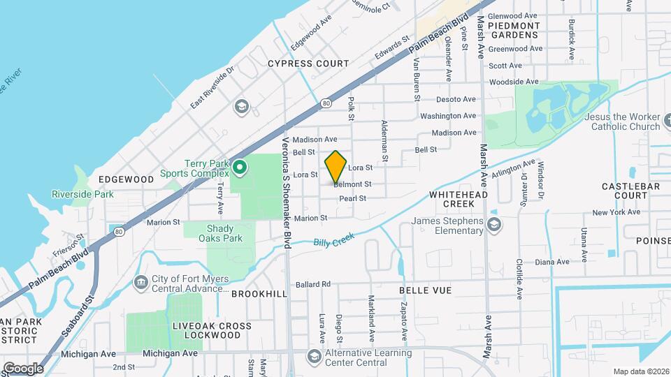 3742 Belmont St Map and Location Details