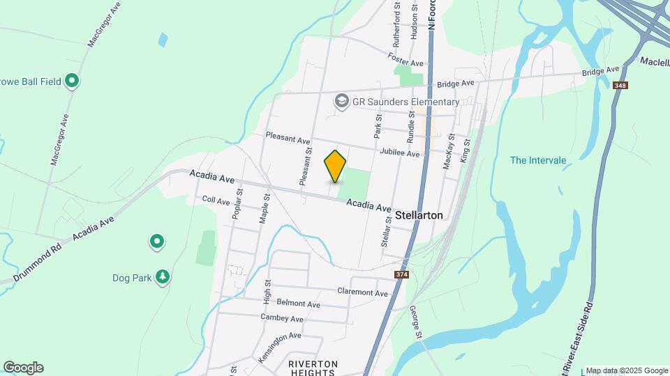 A great location for college staff - Across the street from NSCC in Stellarton Map and Location Details