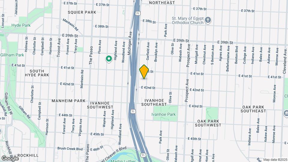 4128 Garfield Ave Map and Location Details