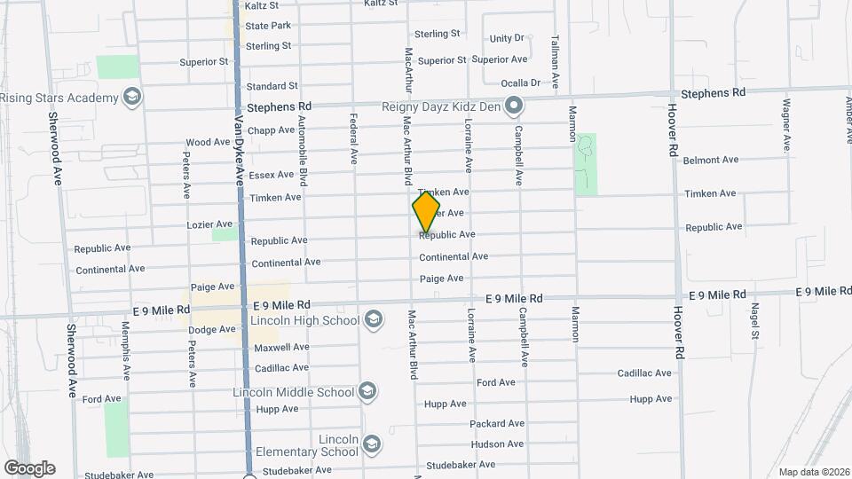 8636 Republic Ave Map and Location Details