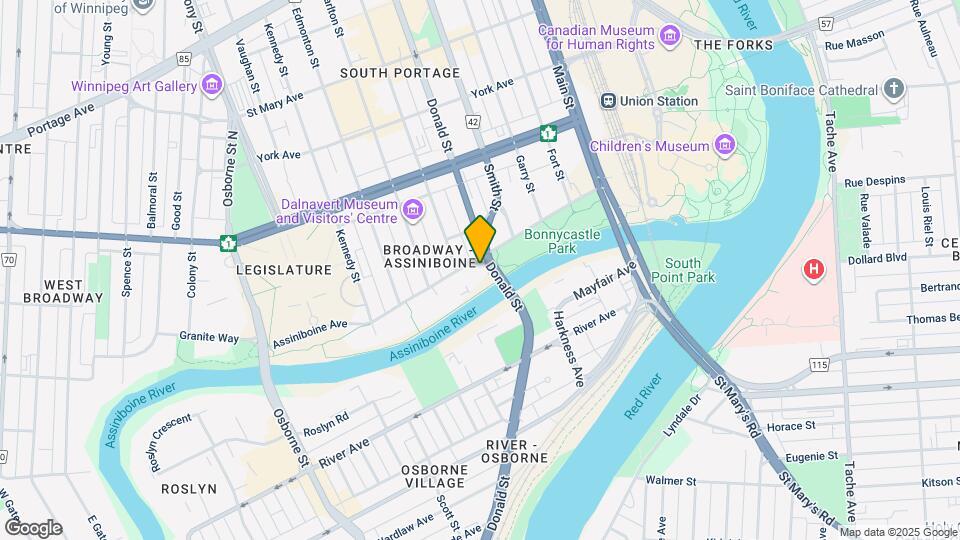 340 Assiniboine Av Map and Location Details
