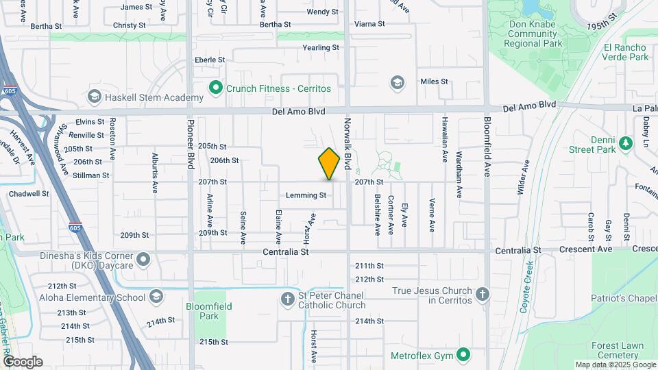 20703 Ibex Ave Map and Location Details