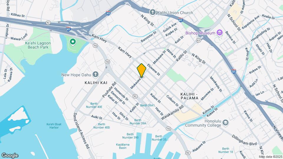 439 Mokauea St Mapa y Detalles de la Ubicación