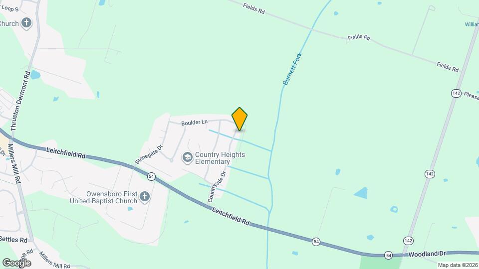 4419 Countryside Dr, Unit B Mapa y Detalles de la Ubicación