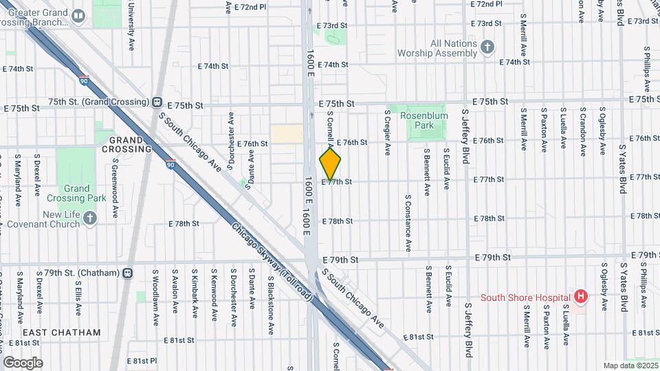 7702 S Cornell Ave Map and Location Details