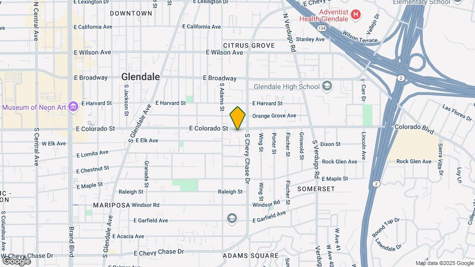 1130 E Colorado St Map and Location Details