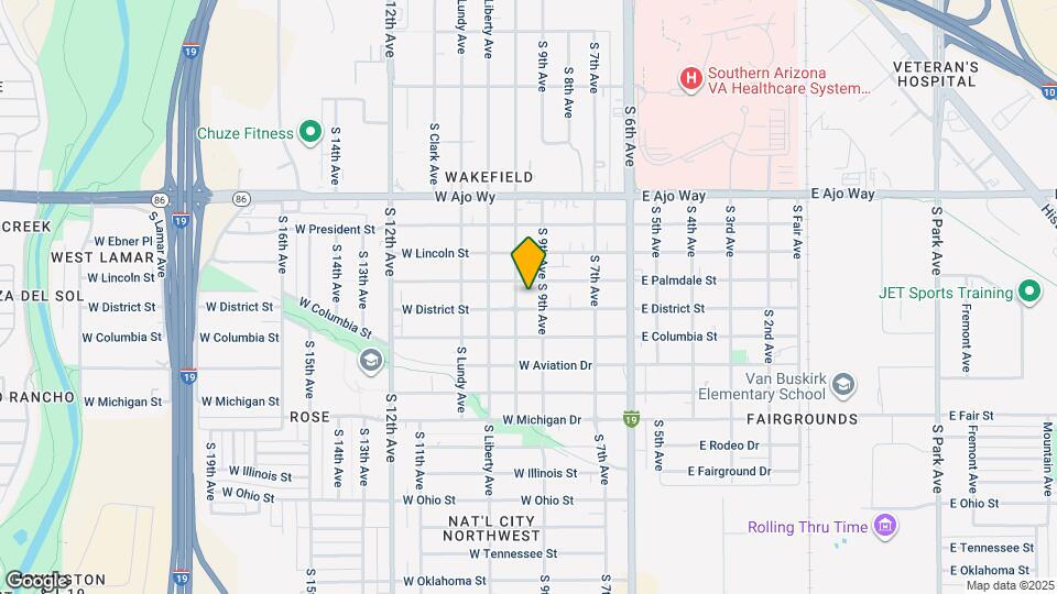 214 W District St Mapa y Detalles de la Ubicación