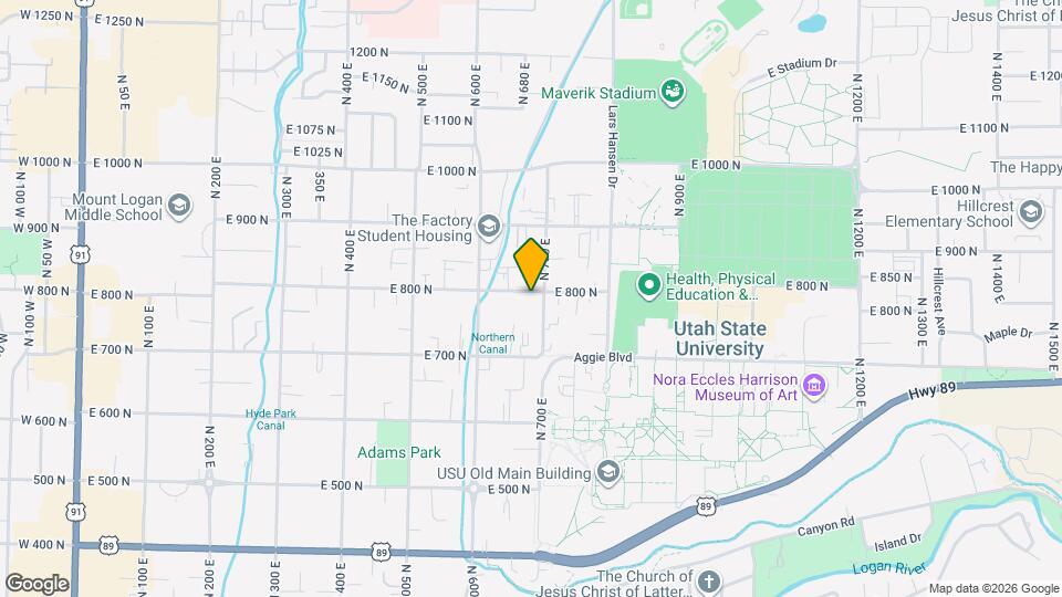 682 E 800 N Map and Location Details