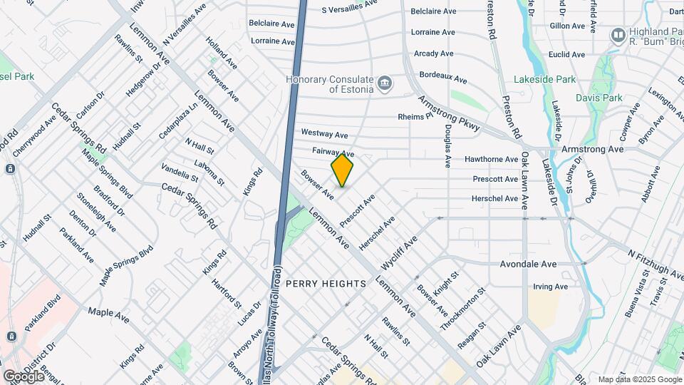 3635 Hawthorne Ave Mapa y Detalles de la Ubicación