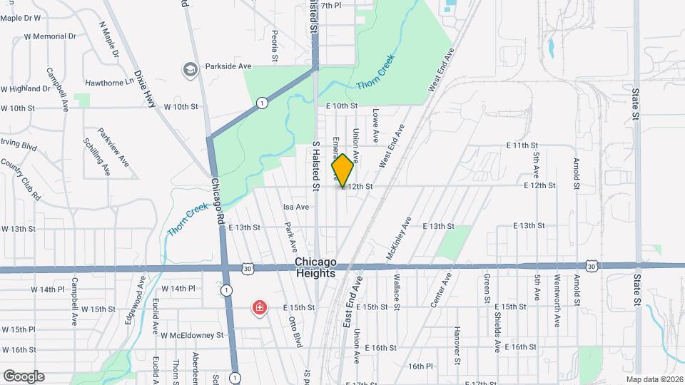 1203 Emerald Ave, Unit 1 Map and Location Details
