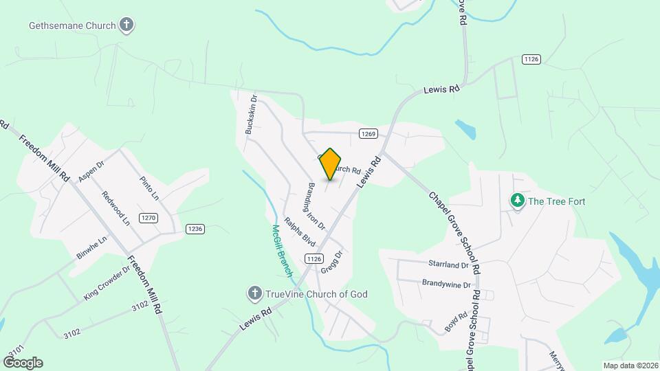 205 Tony Rd Map and Location Details