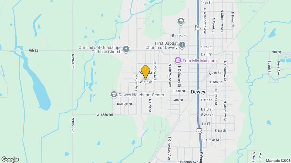 2026 Pawnee Ave Mapa y Detalles de la Ubicación