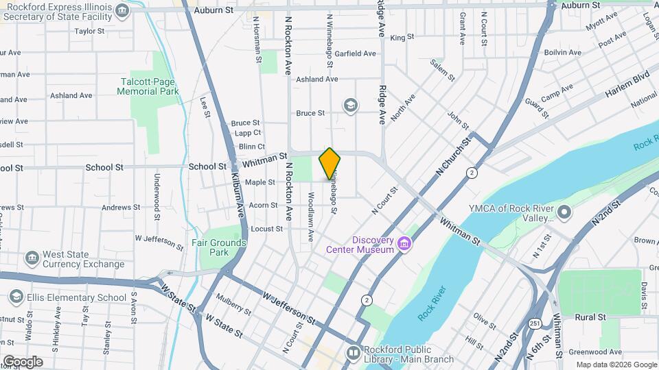 728 N Winnebago St Map and Location Details