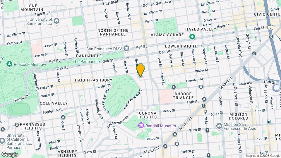 894-898 Waller St Mapa y Detalles de la Ubicación