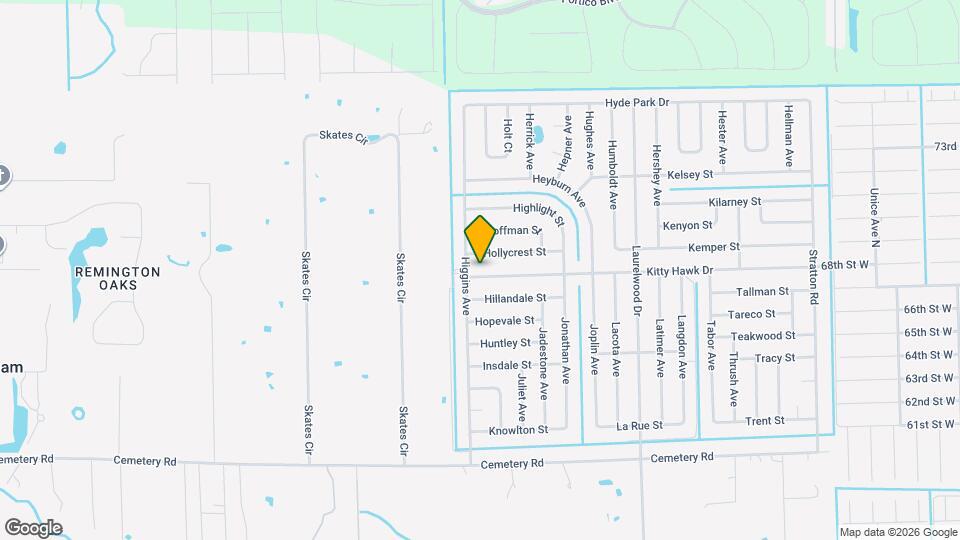3860-3862 Kitty Hawk Dr Mapa y Detalles de la Ubicación