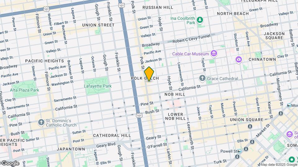 1660 Sacramento St Mapa y Detalles de la Ubicación