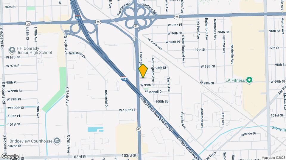 9841 S Harlem Ave Map and Location Details