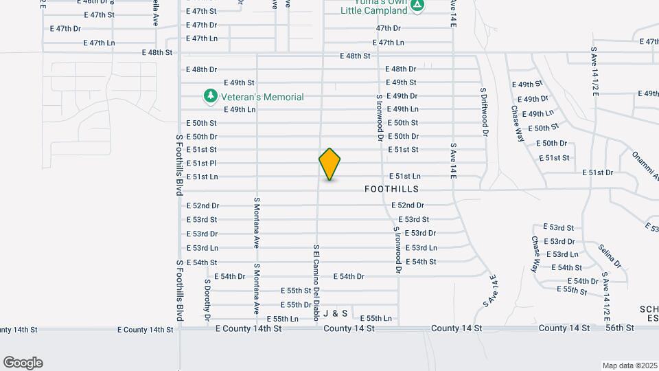 13536 E 52nd St Map and Location Details