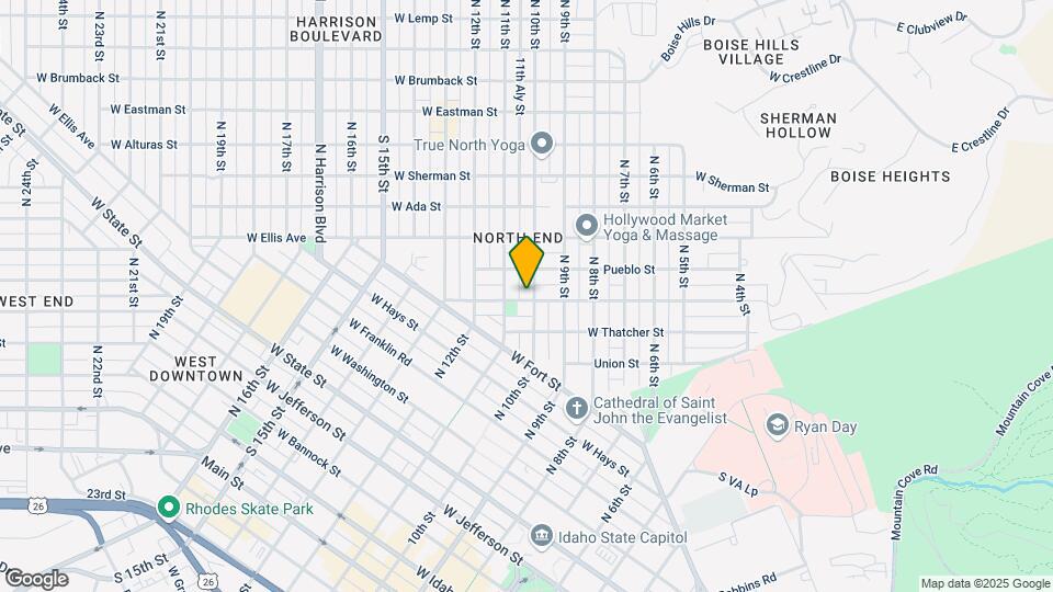 1000-1004 W Ofarrell St Map and Location Details