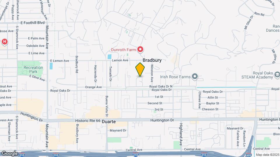 1527 Royal Oaks Dr Map and Location Details