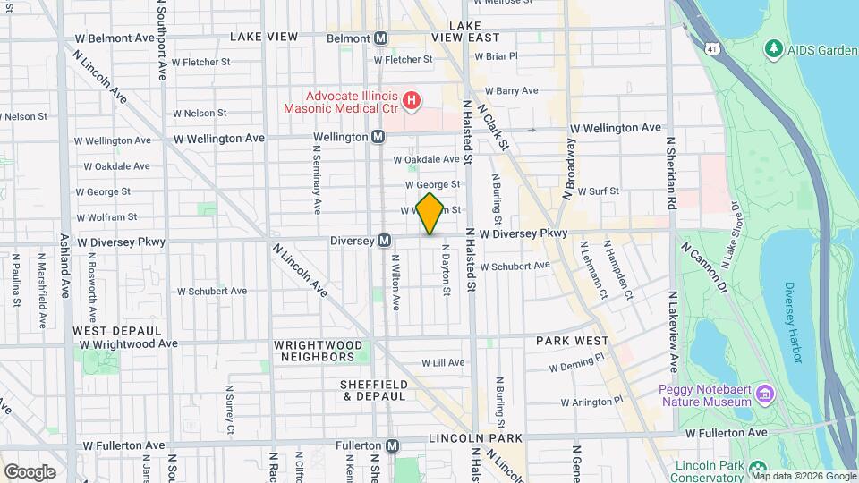 851 W Diversey Pky, Unit 818-OS Mapa y Detalles de la Ubicación