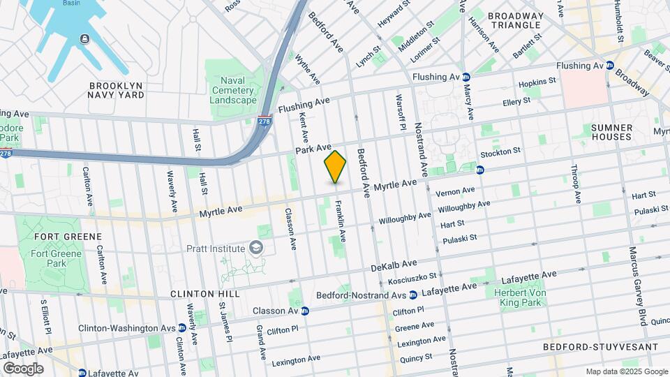 643 Myrtle Ave Map and Location Details
