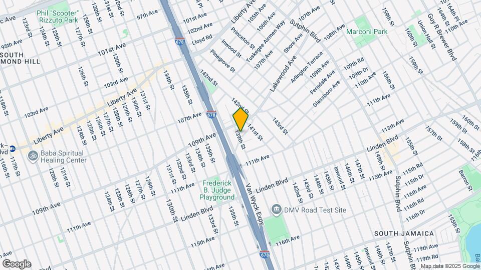 139-03 Lakewood Ave Map and Location Details