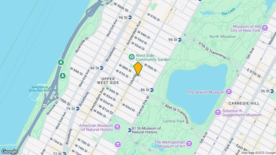 66 W 88th St Mapa y Detalles de la Ubicación