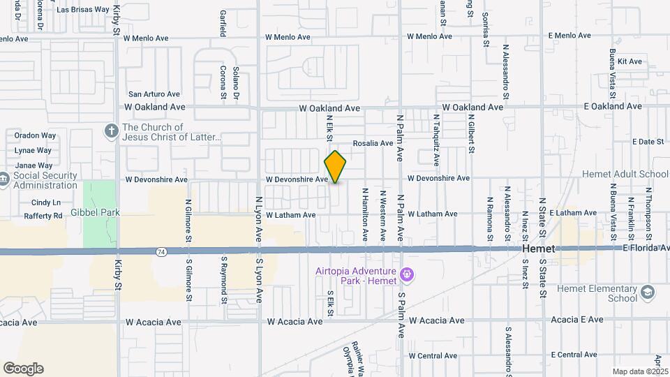 276 N Elk St Map and Location Details