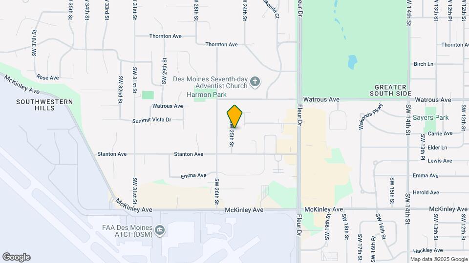 4207 SW 25th St Map and Location Details