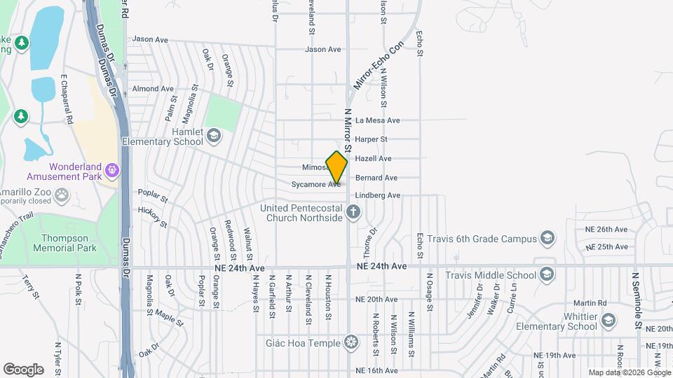 1234 Sycamore Ave Map and Location Details