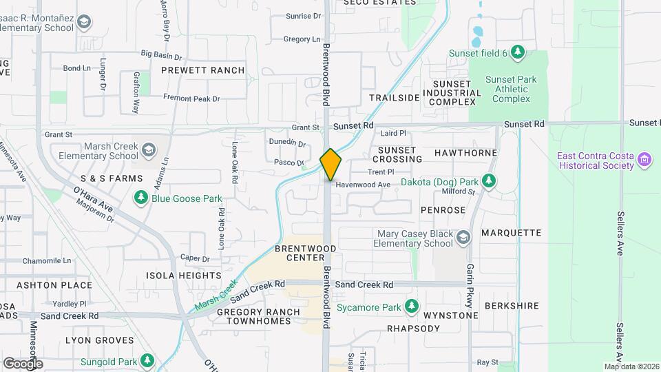 Marsh Creek Apartments Map and Location Details